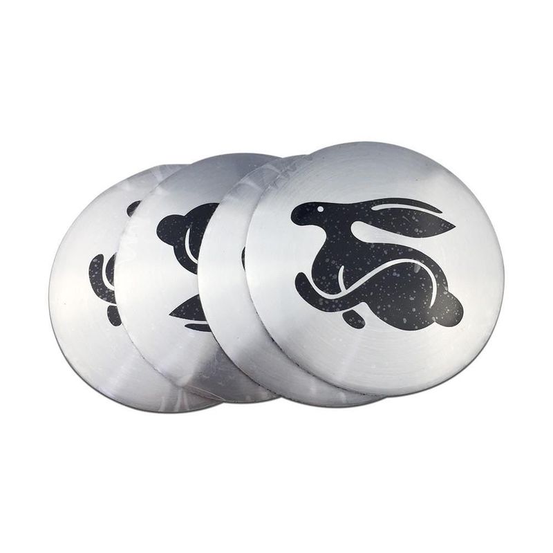 56mm 4PCS Volkswagen VW GTI Rabbit ABT Rline Passat Tiguan Bora Golf Car Wheel Center Hub Cap Sticker Emblem Badge Decal