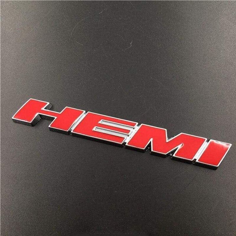 Metal Auto Front Grille Emblem Car Sticker for Dodge HEMI Badge Styling Caliber Jcuv Journey Challenger RAM Caravan