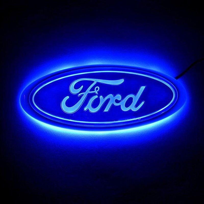 LED Emblem Rear Sticker for Ford Focus Mondeo Front Badge Light Rear Tail Decal