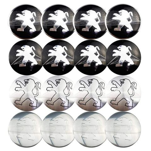 4PCS 56mm Peugeot Logo Car Wheel Center Hub Cap Sticker Auto Tire Emblem Badge Decal
