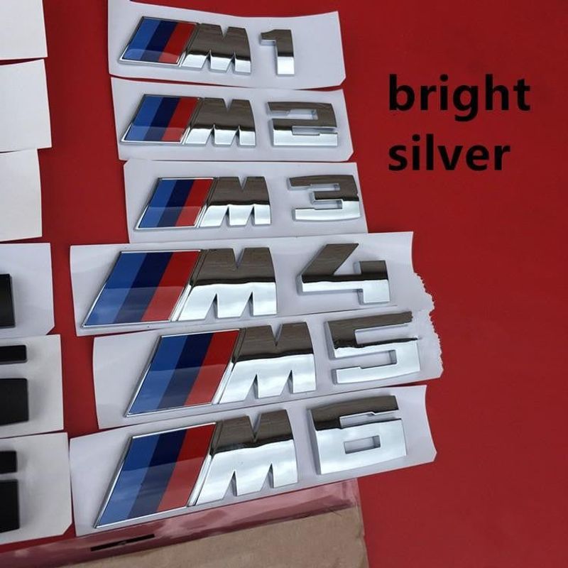 1pc BMW Sports M Badge Car body Sticker M1 M2 M3 M4 M5 M6 Sports badge Labeling sticker