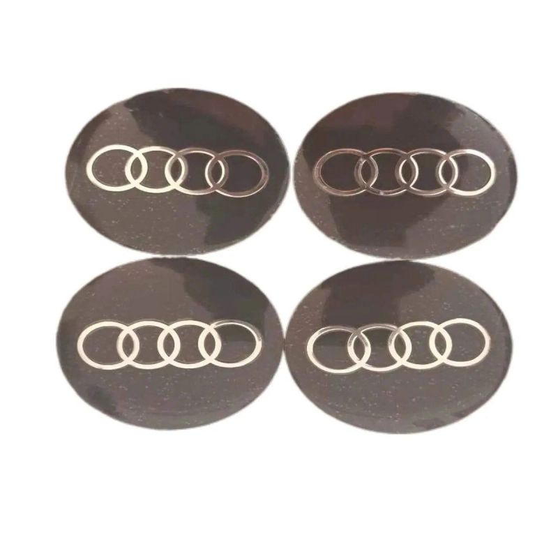 4pcs 56mm Audi RS Sline Quattro a3 a4 a5 a6 tt a4l q3 q5 q7 Car Wheel Center Hub Cap Sticker Emblem Badge Decal