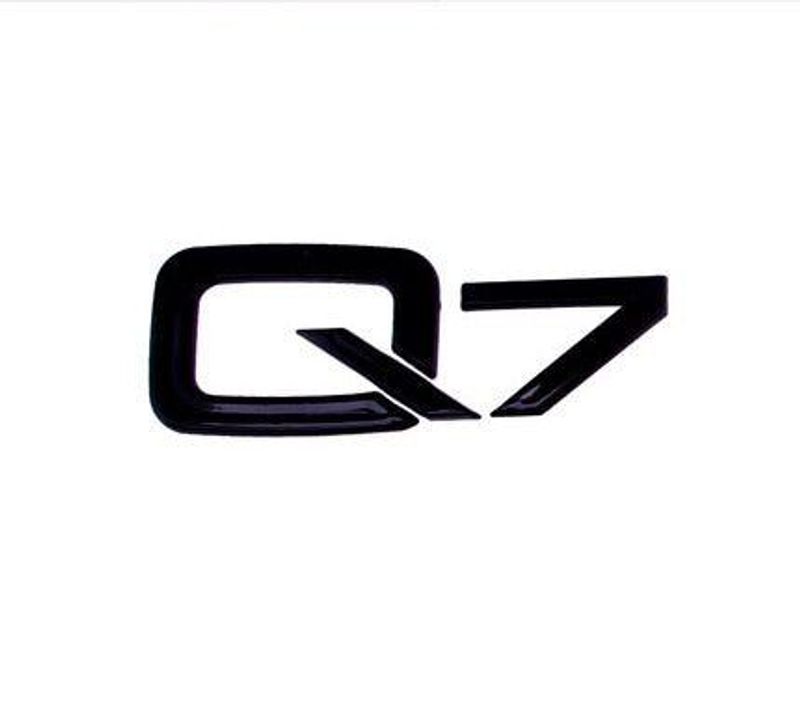 1pcs ABS Glossy Black Rear Tailage Trunk Sticker For Audi A6 C6 C5 A3 A5 Q2 Q3