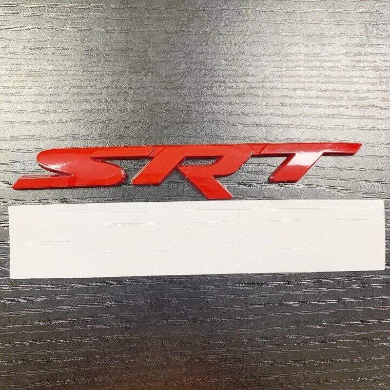 1X Metal Auto Car Styling SRT Front Grill Grille Badge Emblem Sticker Fit For Dodge Charger Challenger