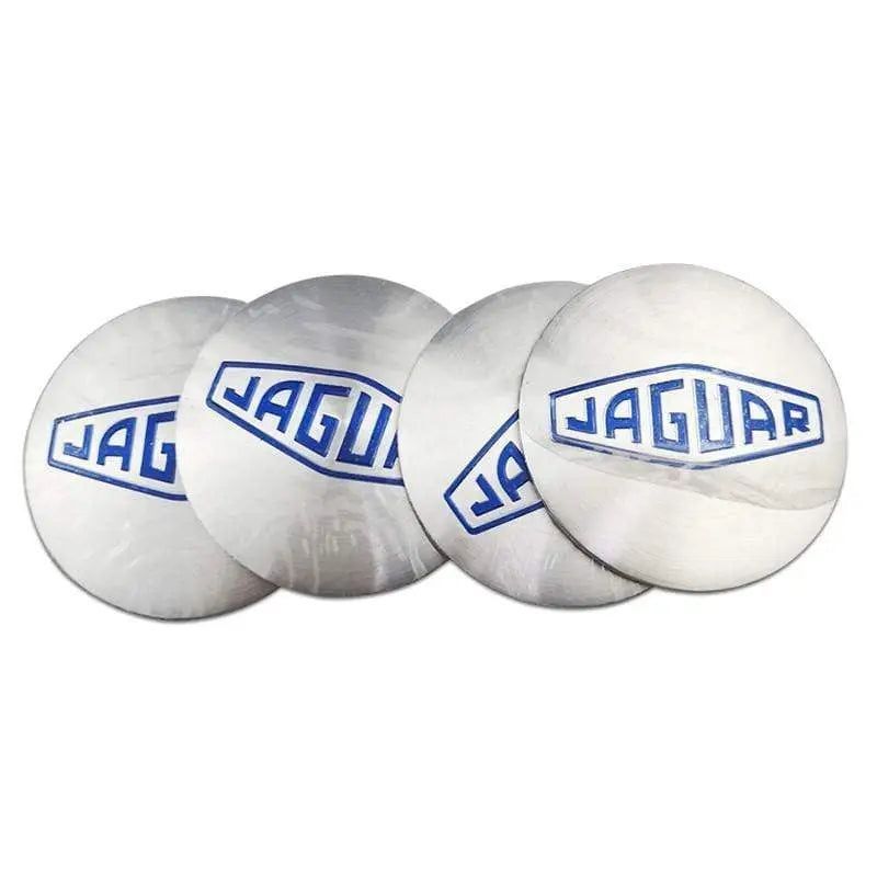 56mm 4PCS Jaguar Leopard Head XF XJ-S XJ-6 X-Type XE S-Type XKR XK Car Wheel Center Hub Cap Sticker Emblem Badge Decal