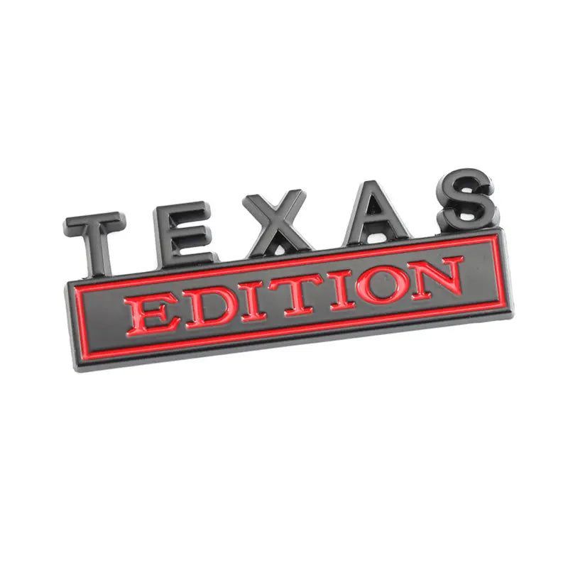 Metal Sticker TEXAS Edition Badge Emblem Front Hood Grille for BMW Nissan Mazda Skoda Lexus