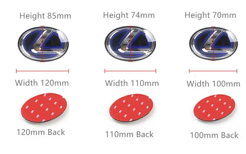 Refitting Tailgate Front Emblem Sticker For Lexus IS200 IS250 IS300 CT200H ES200 ES300