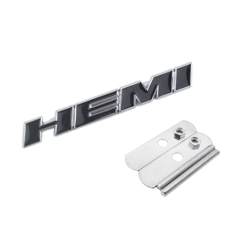 Metal Auto Front Grille Emblem Car Sticker for Dodge HEMI Badge Styling Caliber Jcuv Journey Challenger RAM Caravan