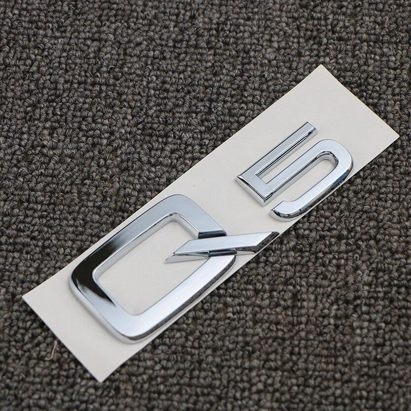 For Audi A3 A4 A5 A6 A7 A8 Q3 Q5 Q7 3.2 3.0T 2.0T 4.2 2.4 3.6 Rear Emblem Badge Sticker