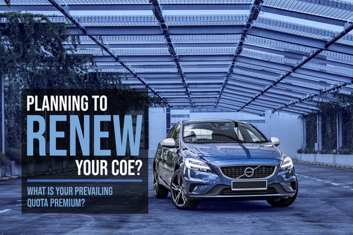 Planning To Renew Your COE? What Is Your Prevailing Quota Premium