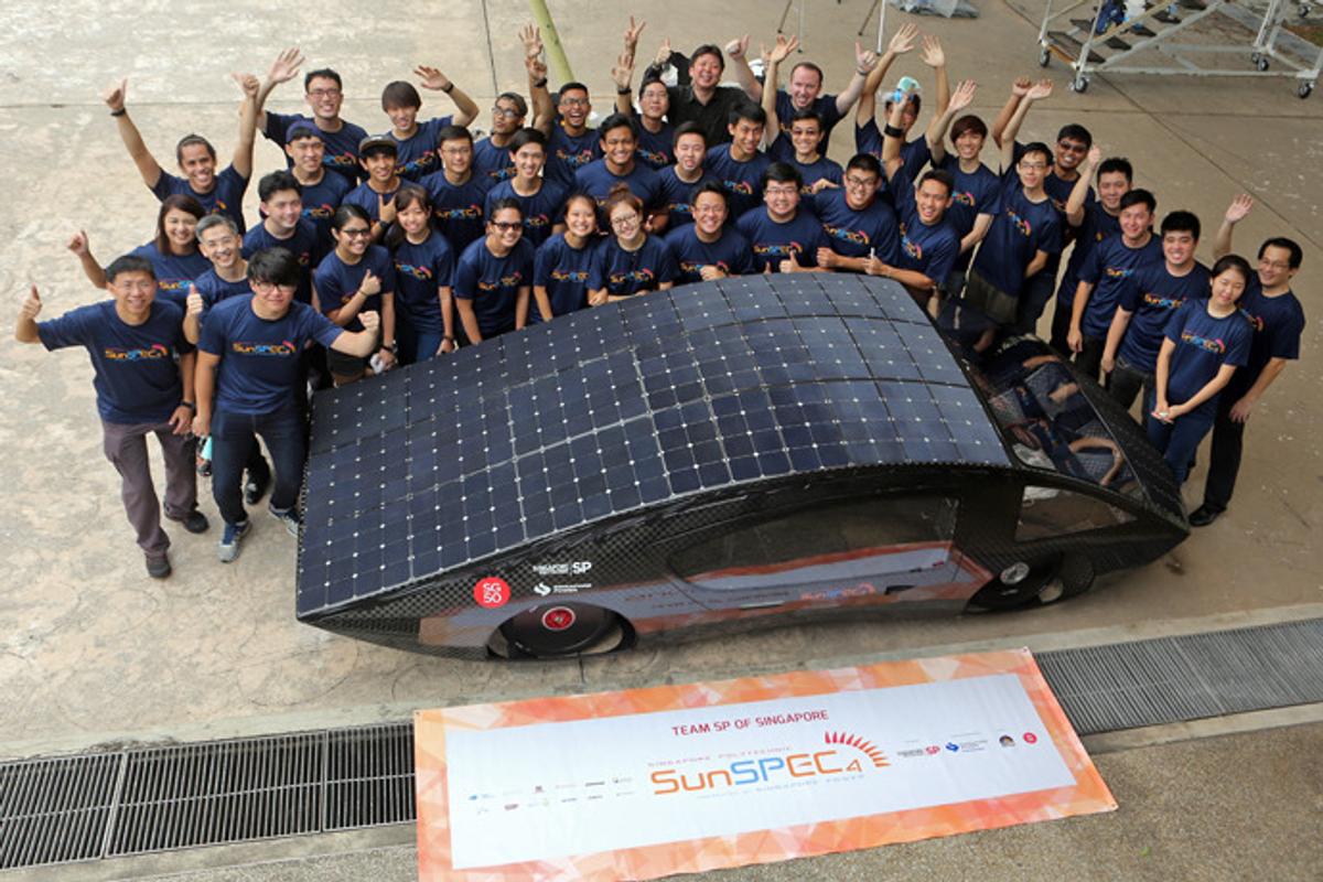 Polytech Solar Car Singapore Polytechnic students rebuild solar car after major setback ...