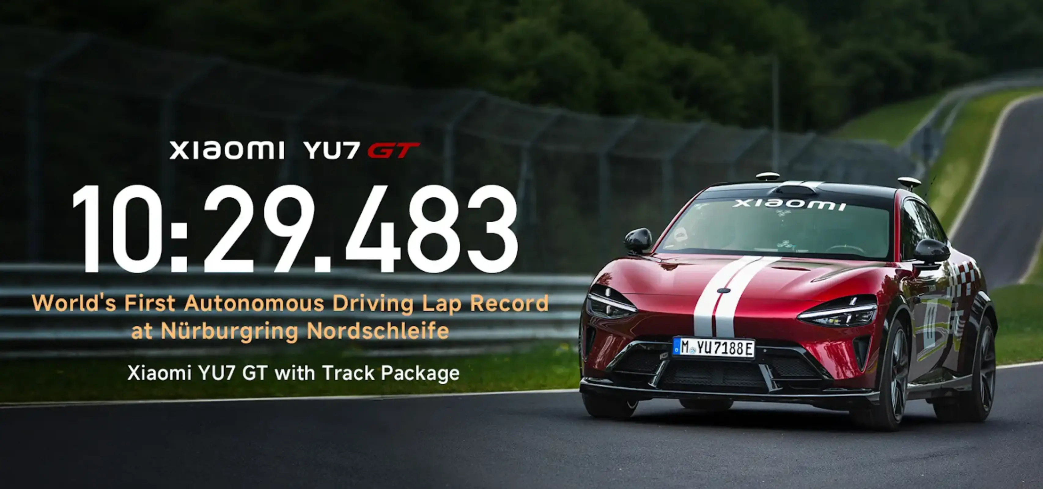 Xiaomi YU7 GT Goes Driverless Around The Ring