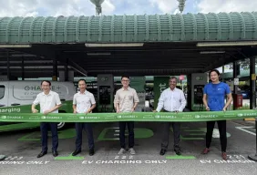 Largest EV Charging Cluster In Tampines Retail Park Opens
