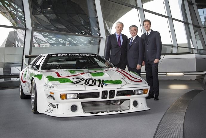 BMW collector from Japan picks up restored BMW M1 Procar