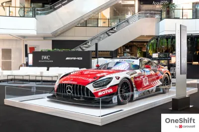 Mercedes-AMG GT3 Race Car On Display At Great World Atrium