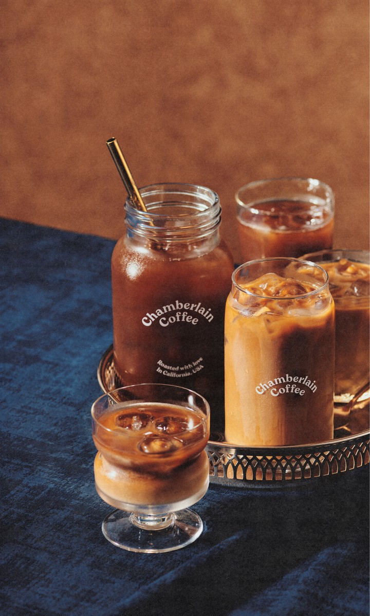 A café-style drink made at home