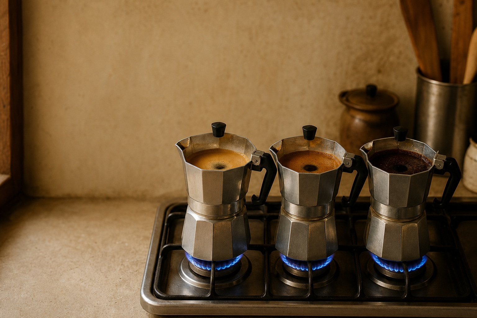 Moka Pot Behaviour with Indian Roast Levels