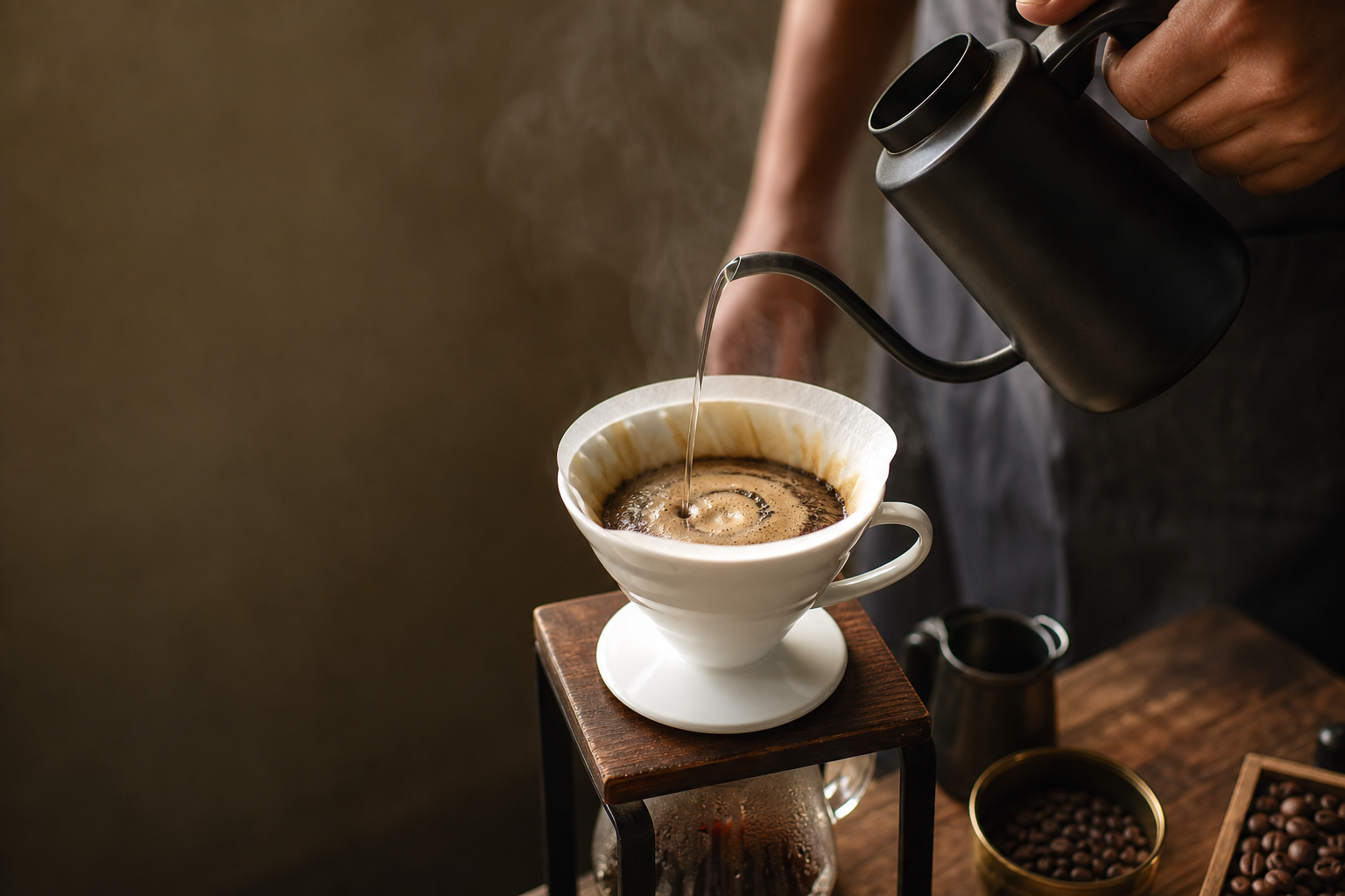 Pour Over Brewing Behaviour with Indian Light Roasts