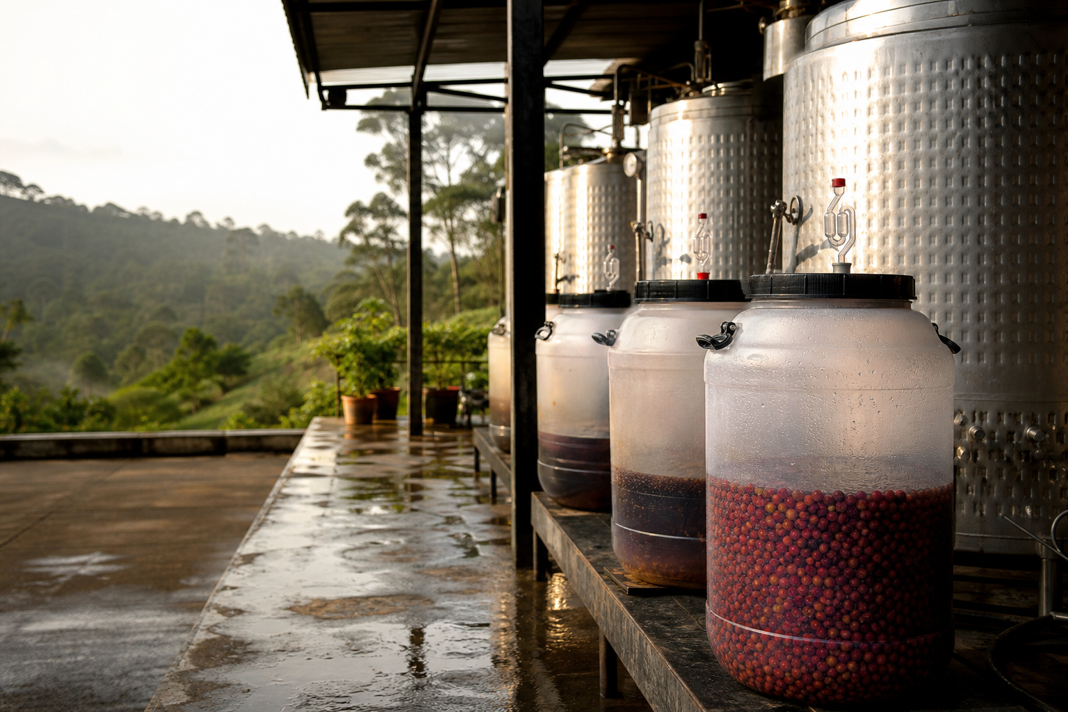 Anaerobic and Experimental Processing in Indian Coffee