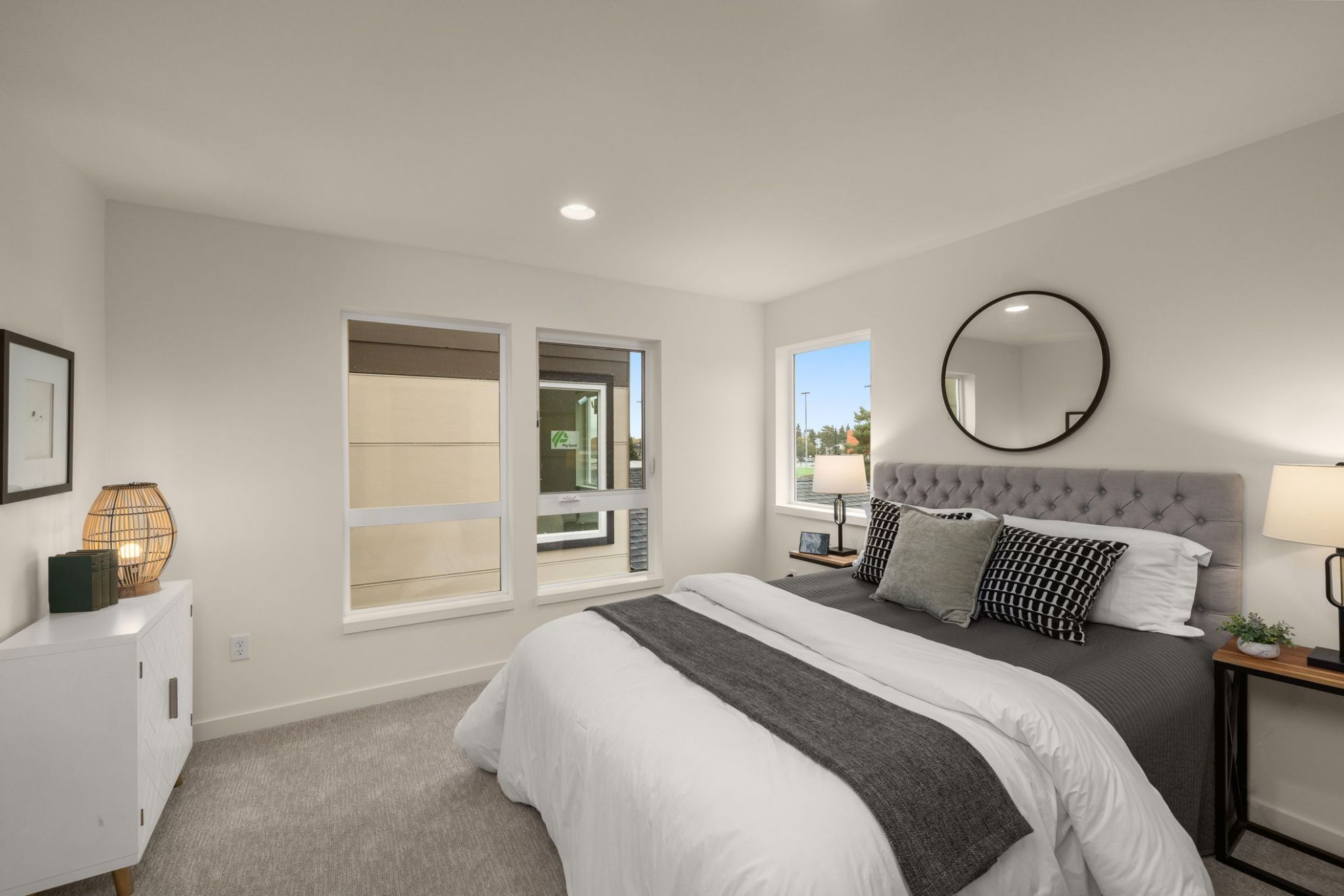 Primary suite with oversized windows