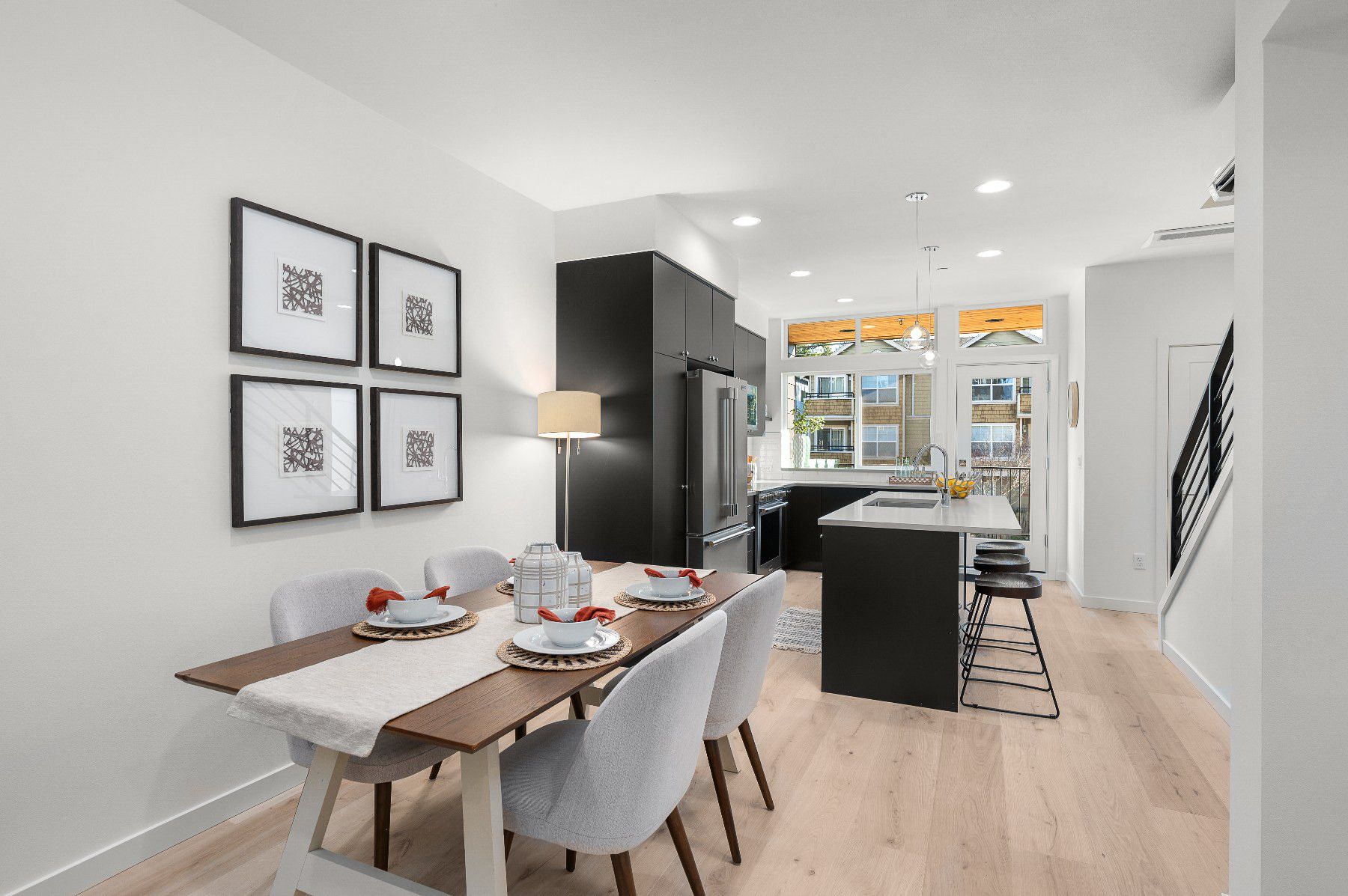 Dining room beside the kitchen island