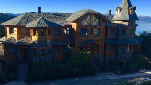 brown and white wooden house