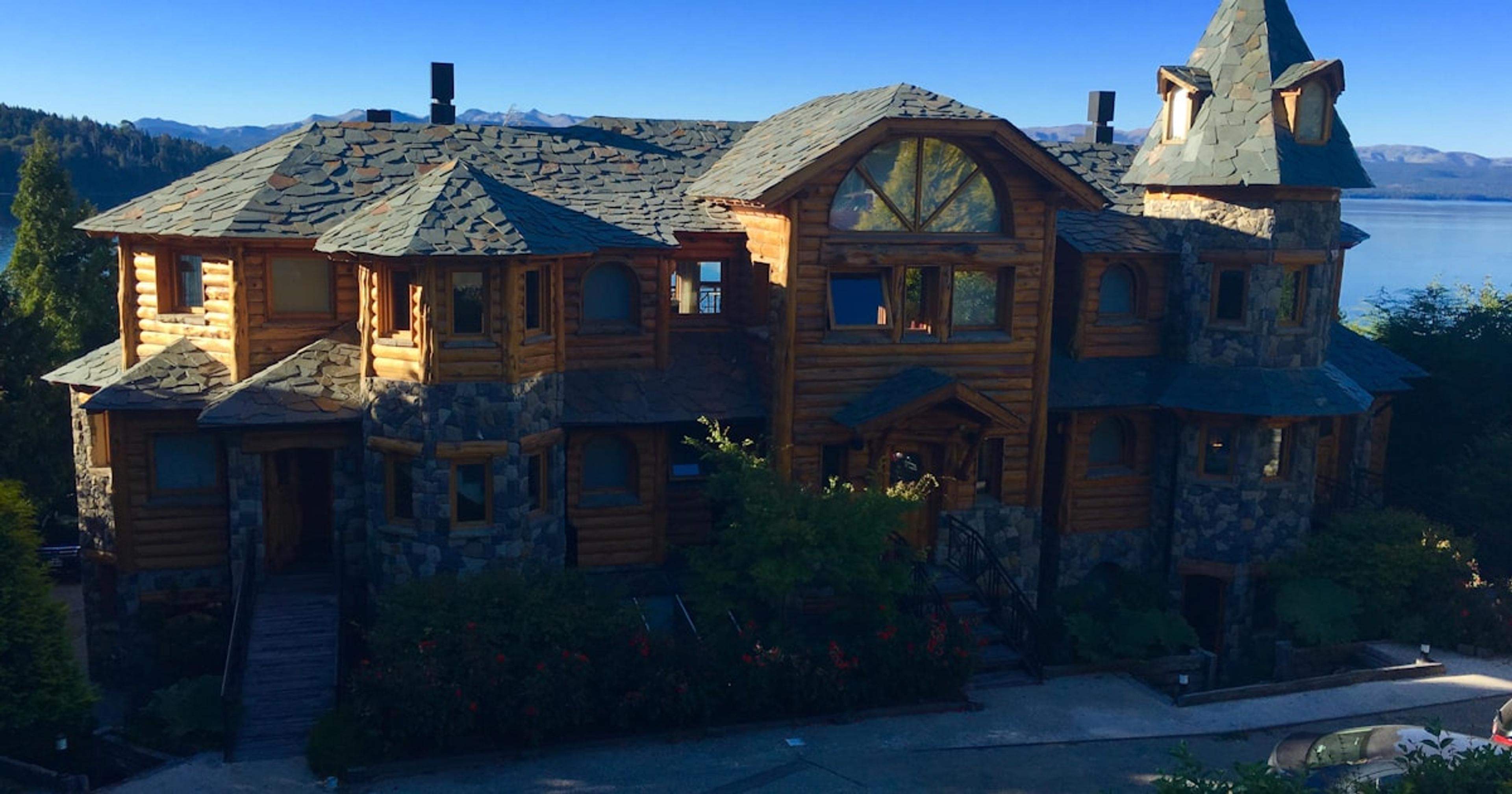 brown and white wooden house