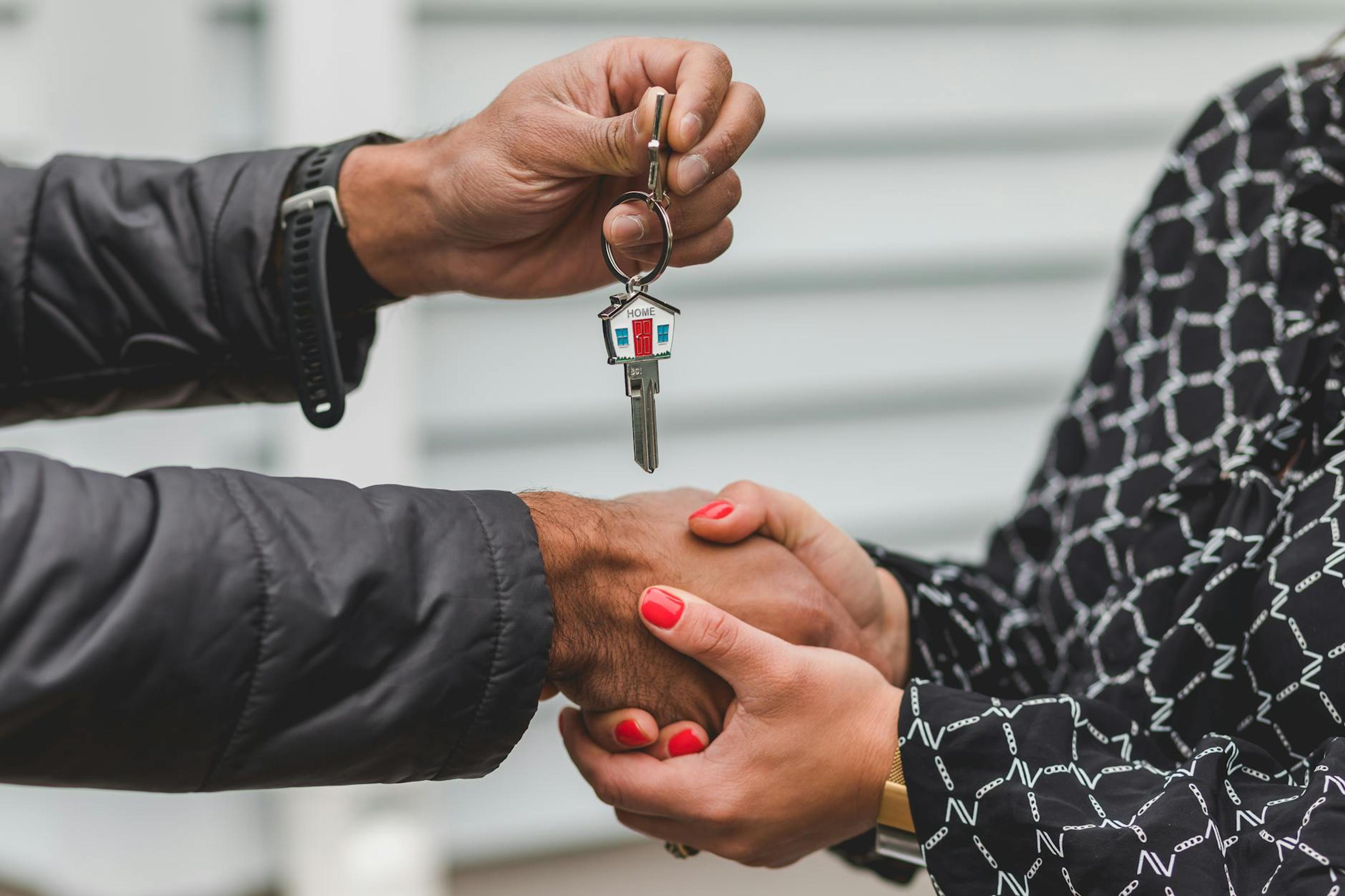 Real estate deal closing representing fast hard money loan funding