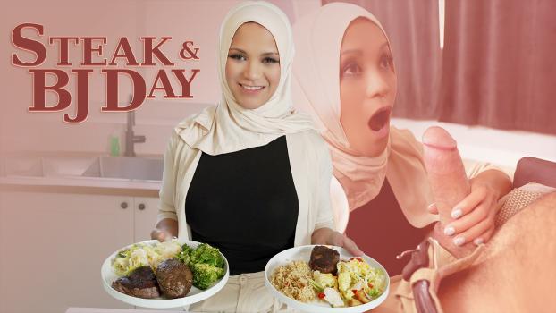 [HijabMylfs] Jazmine Cruz (Steak And Blowjob Day | Xmovies.Site