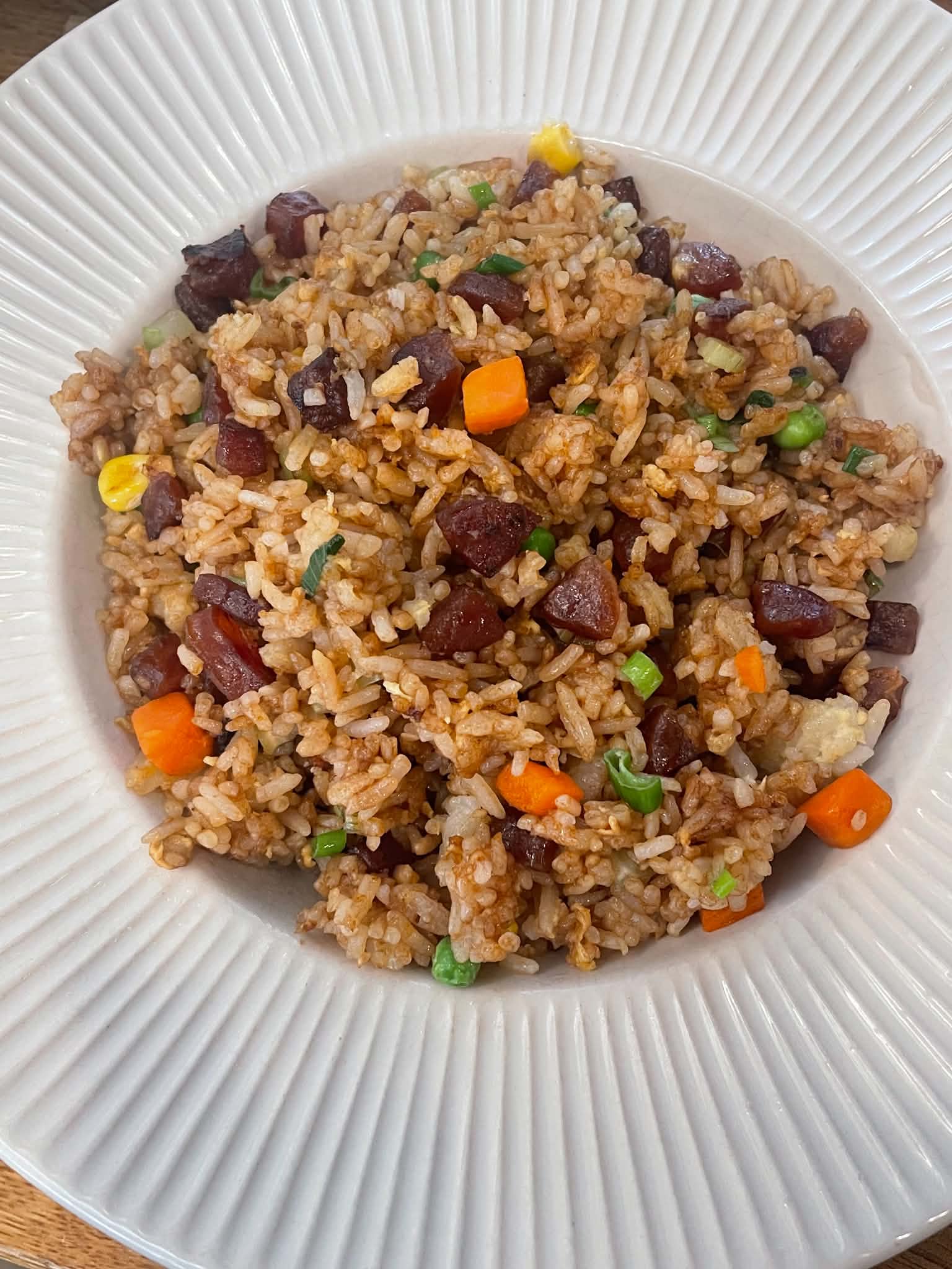 Fried Rice with Cantonese Sausage