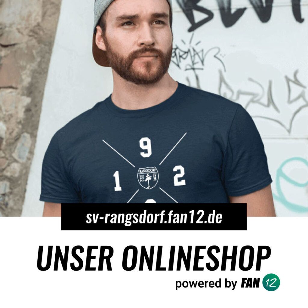 Der neue SV Rangsdorf 28 Onlineshop ist am Start; powered by Fan12