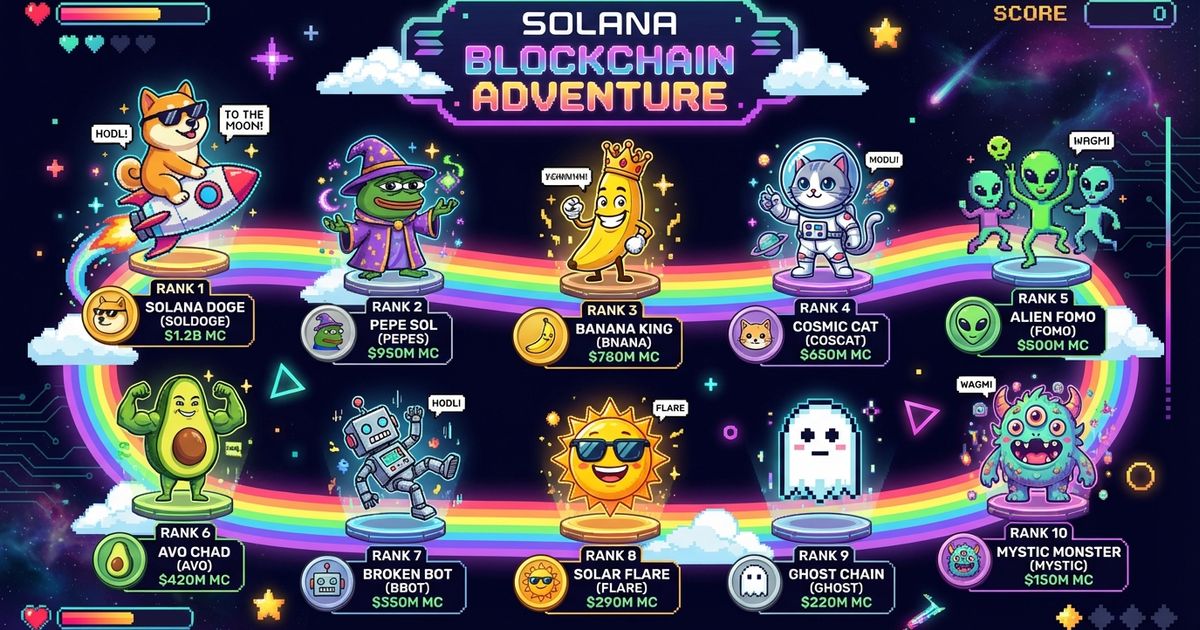 Top 10 Solana Meme Coins to Watch in 2026 | Solyzer Analytics