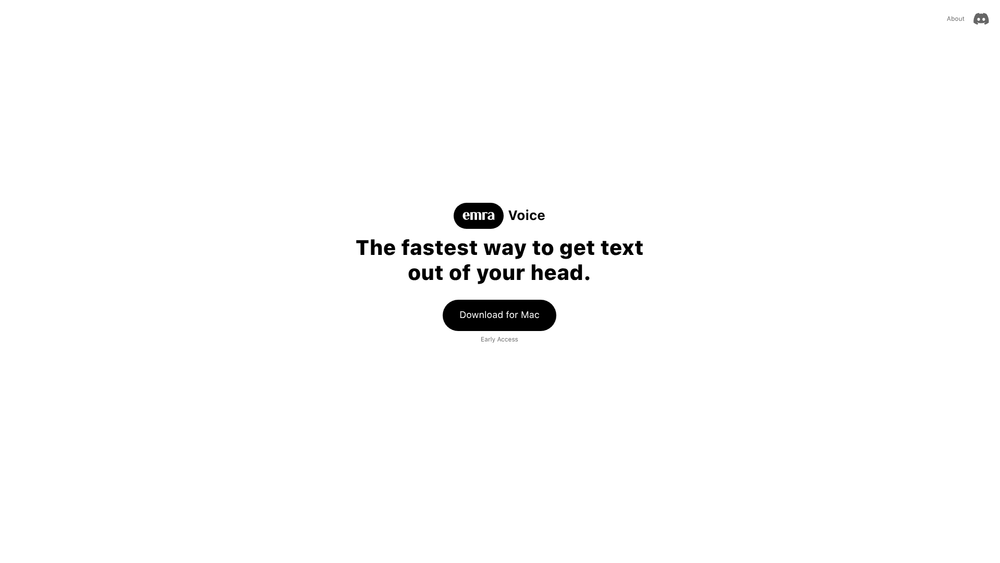 Screenshot of Emra / Always on Transcription and PTT