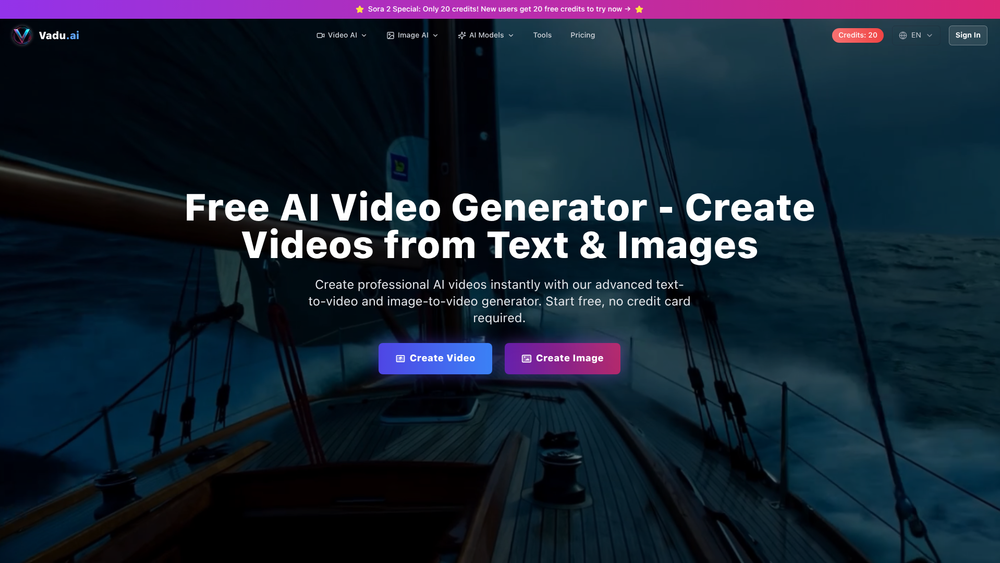 Screenshot of Vadu AI