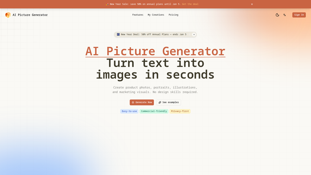 Screenshot of AI Picture Generator Screenshot of AI Picture Generator