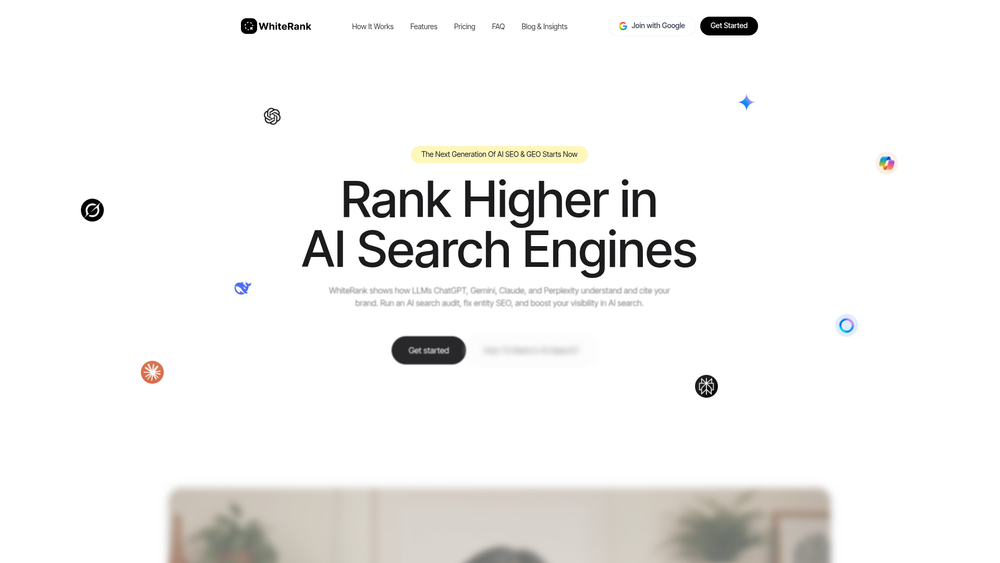 Screenshot of WhiteRank