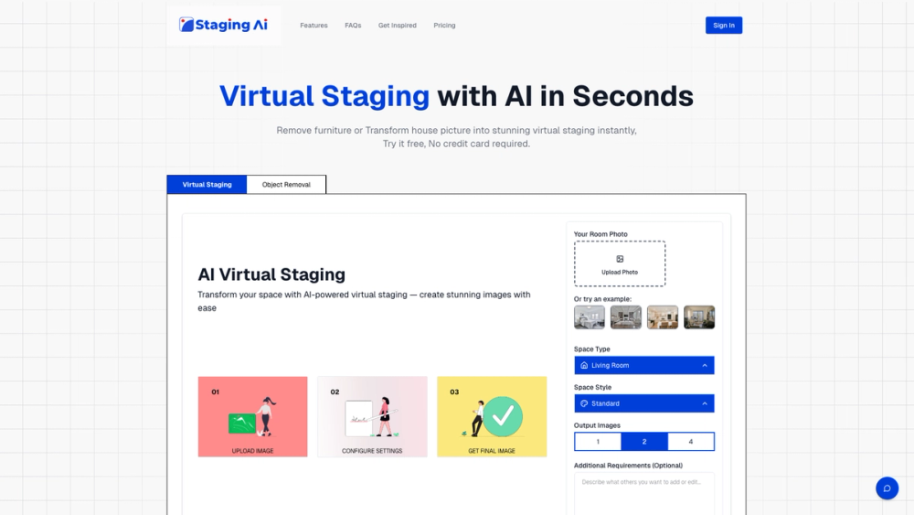 Screenshot of Staging AI Screenshot of Staging AI
