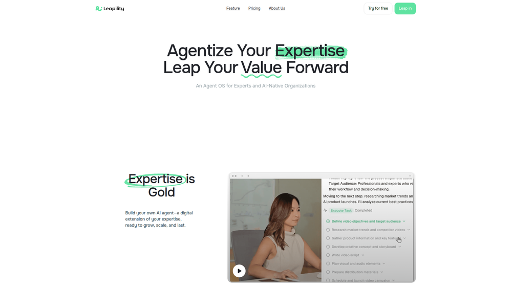 Screenshot of Leapility Screenshot of Leapility