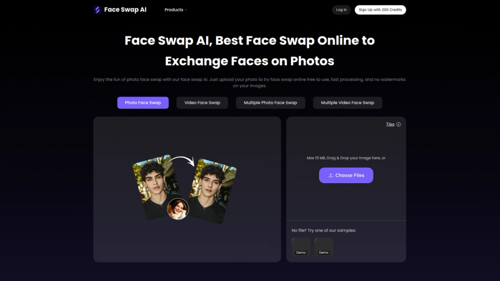 Screenshot of Face Swap AI-