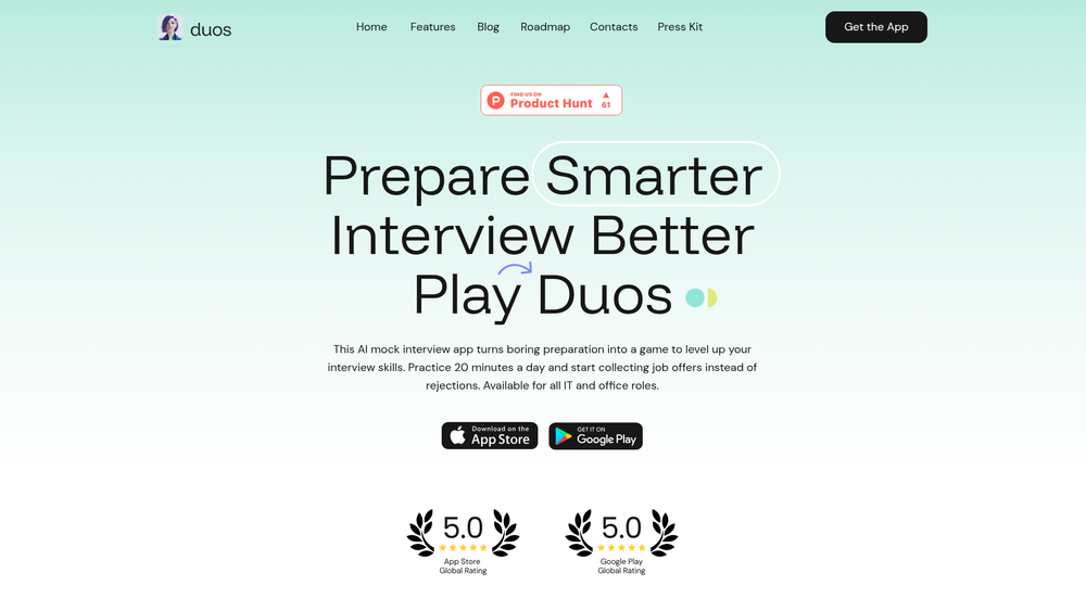 Screenshot of Duos AI