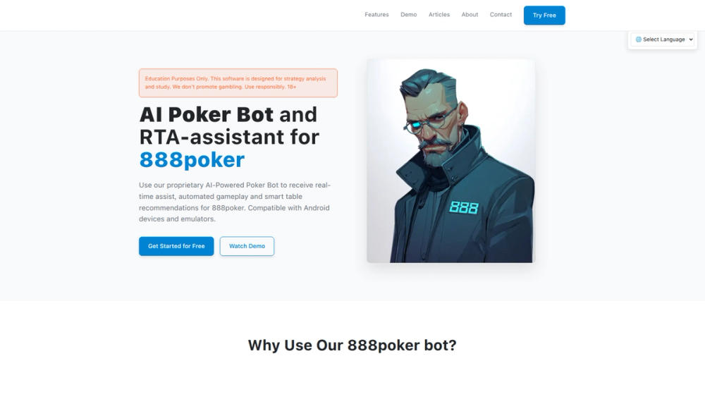 Screenshot of 888poker AI Bot and Real-Time Assistance Software Screenshot of 888poker AI Bot and Real-Time Assistance Software
