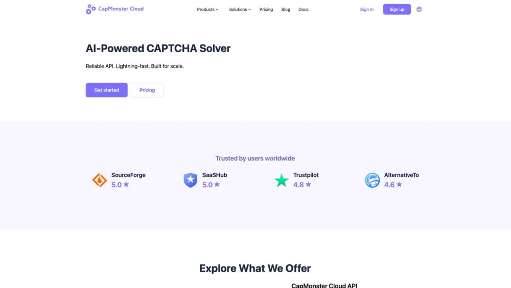Screenshot of CapMonster Cloud