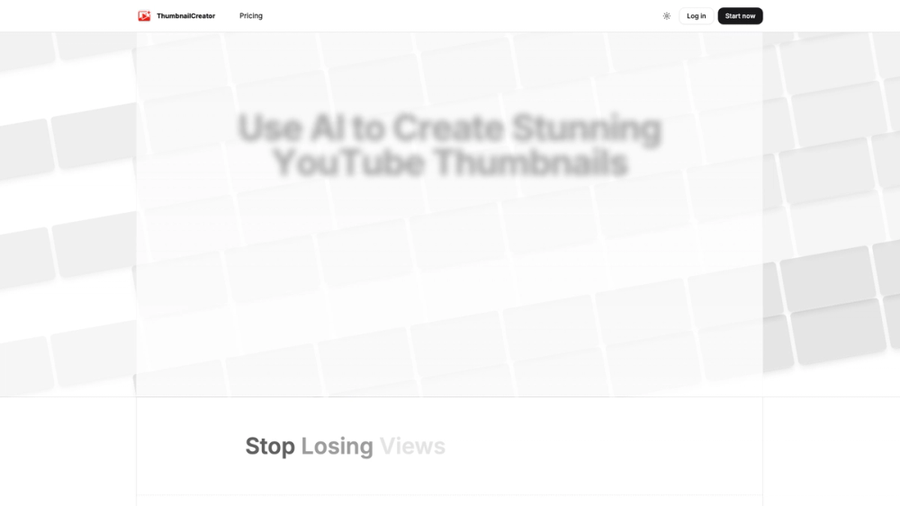 Screenshot of ThumbnailCreator.com