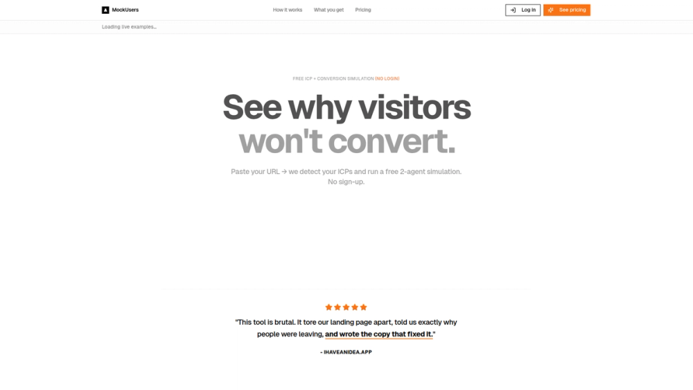 Screenshot of MockUsers Screenshot of MockUsers