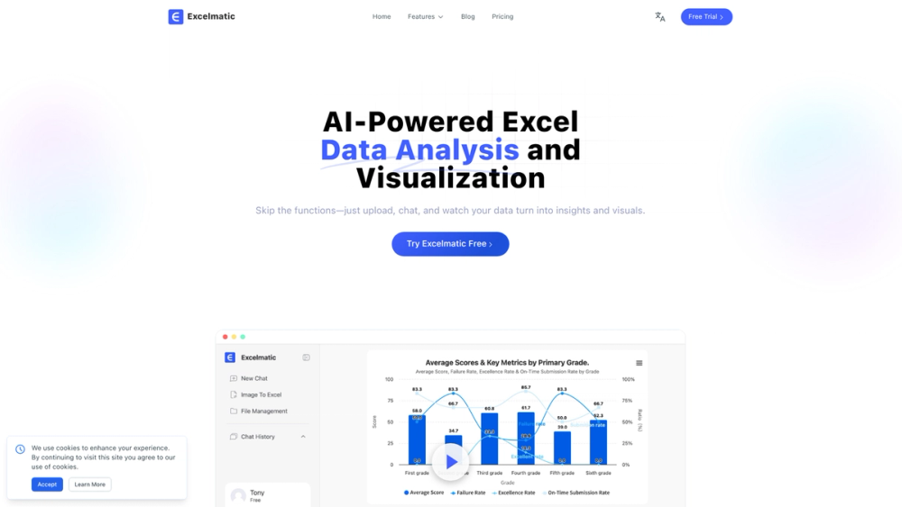 Screenshot of Excelmatic