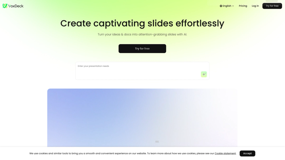 Screenshot of VoxDeck Screenshot of VoxDeck