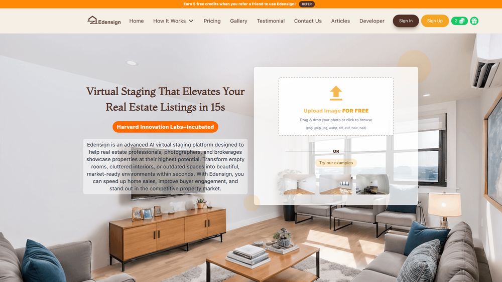 Screenshot of Edensign