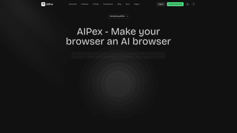 Screenshot of AIPex