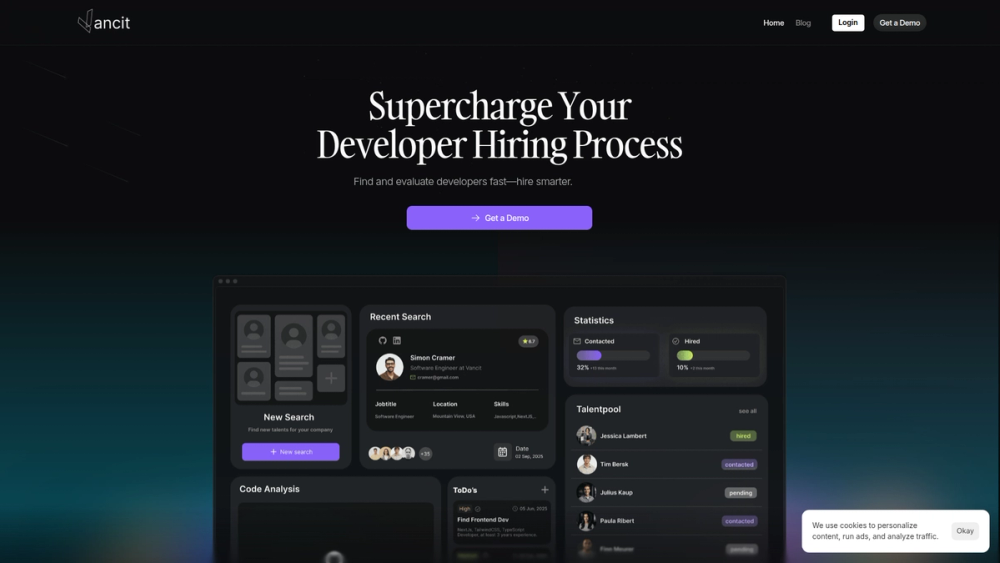 Screenshot of Vancit