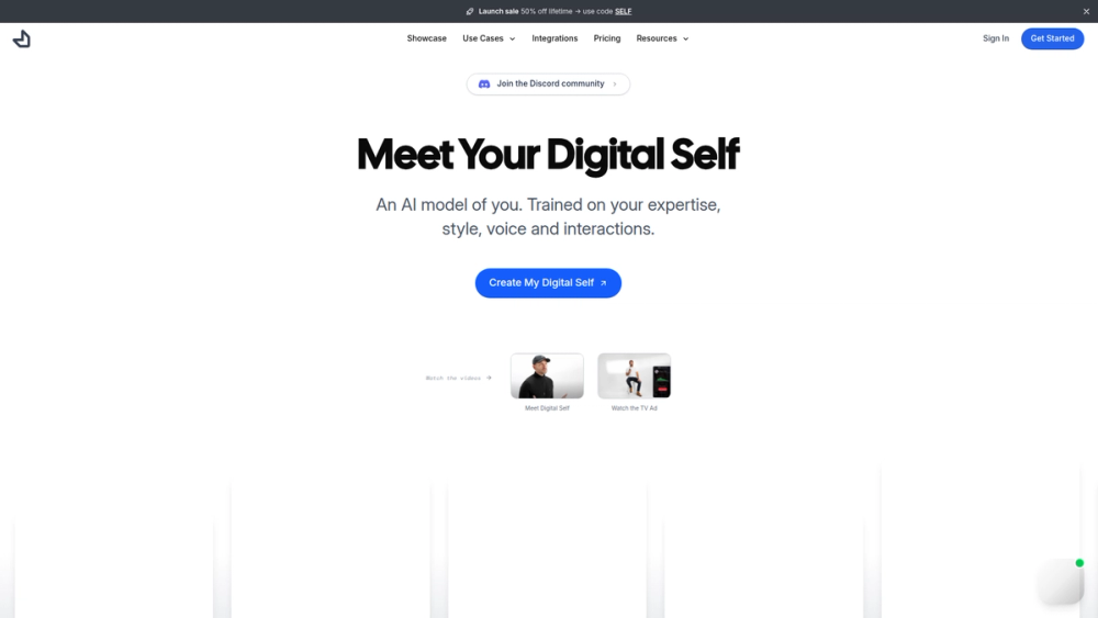 Screenshot of Digital Self by Fiction